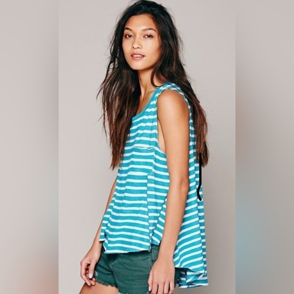 Free People Beach house Tank Top Striped SzXS-S